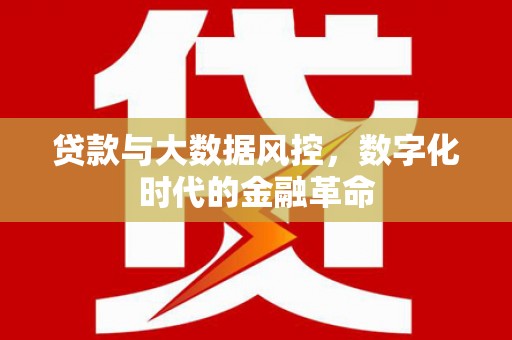 三角贷款与大数据风控，数字化时代的金融革命