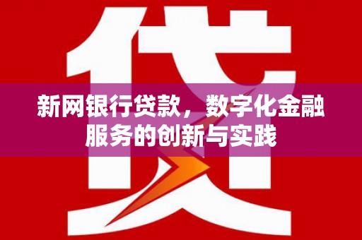 三角新网银行贷款，数字化金融服务的创新与实践