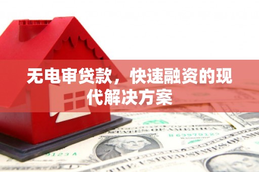三角无电审贷款，快速融资的现代解决方案