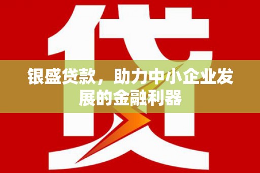 三角银盛贷款，助力中小企业发展的金融利器