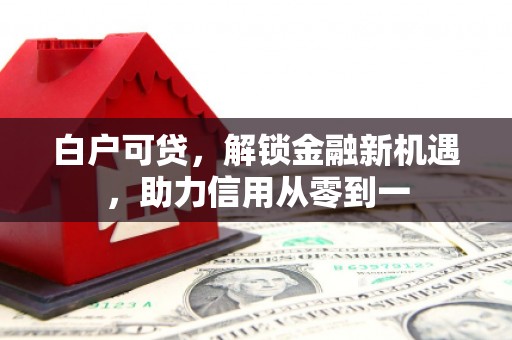三角白户可贷，解锁金融新机遇，助力信用从零到一