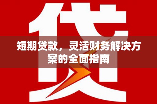 三角短期贷款，灵活财务解决方案的全面指南