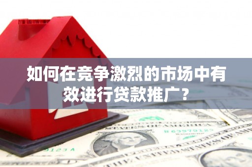 三角如何在竞争激烈的市场中有效进行贷款推广？