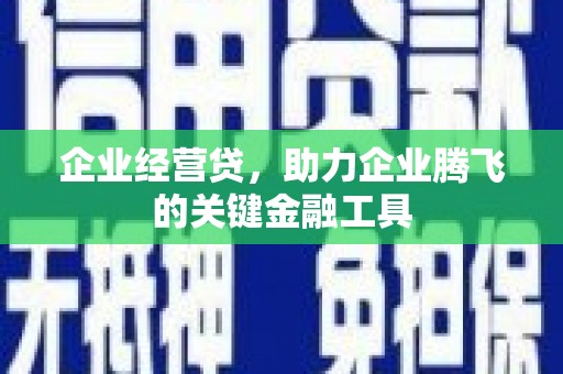 三角企业经营贷，助力企业腾飞的关键金融工具