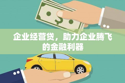 三角企业经营贷，助力企业腾飞的金融利器