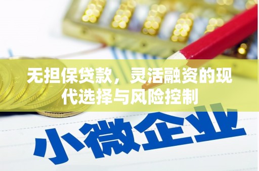 三角无担保贷款，灵活融资的现代选择与风险控制