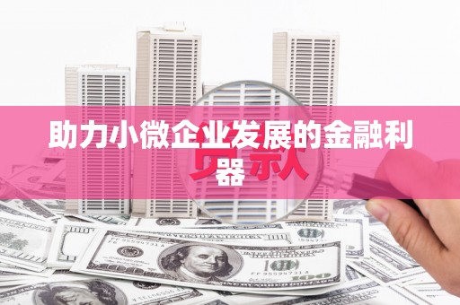 三角助力小微企业发展的金融利器
