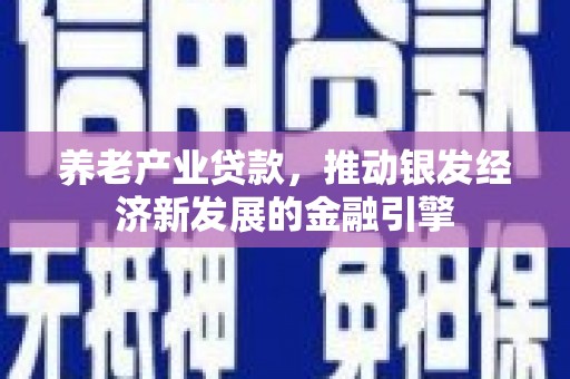 三角养老产业贷款，推动银发经济新发展的金融引擎