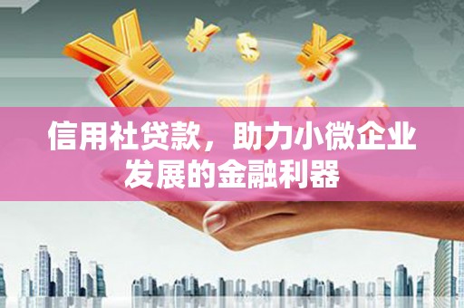 三角信用社贷款，助力小微企业发展的金融利器