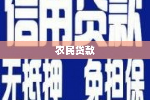 三角农民贷款
