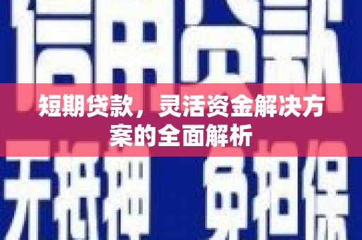 三角短期贷款，灵活资金解决方案的全面解析