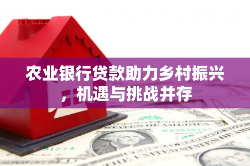 三角农业银行贷款助力乡村振兴，机遇与挑战并存