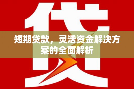 三角短期贷款，灵活资金解决方案的全面解析