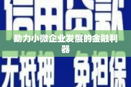 三角助力小微企业发展的金融利器