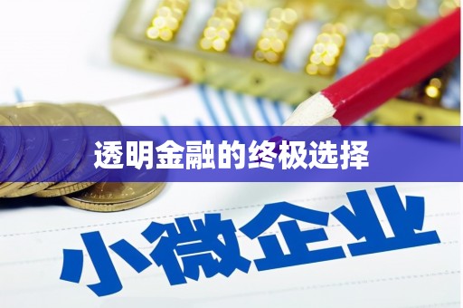 三角透明金融的终极选择