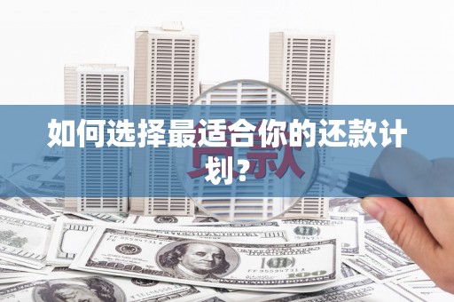 三角如何选择最适合你的还款计划？